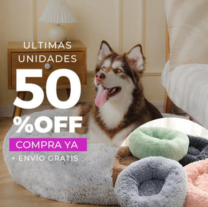 Cama Mascota Antiestrés de Felpa